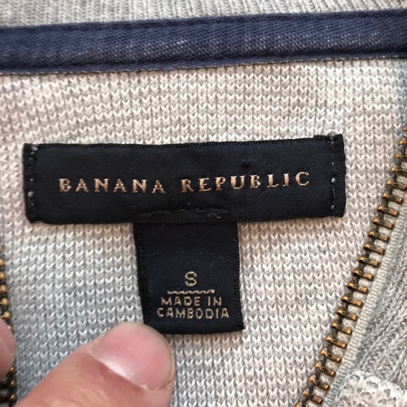 Banana Republic Full Zip Sweater Front Pockets - S - Picture 3 of 10